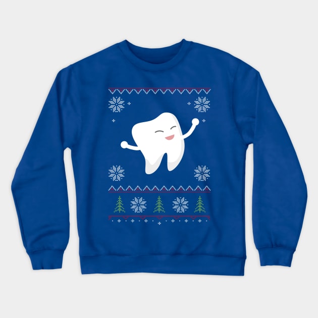 Dentist Ugly Sweater Christmas Crewneck Sweatshirt by vladocar